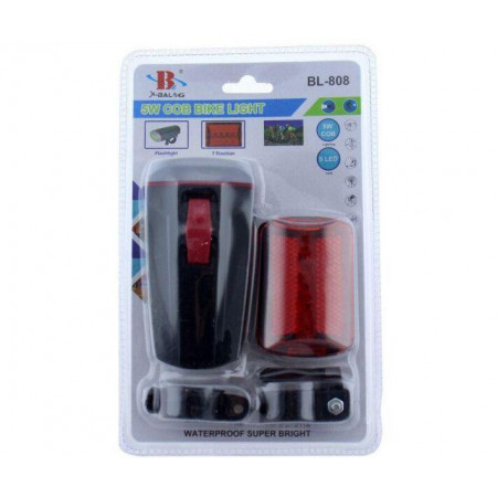 Велосипедная фара и мигалка X-Balog BL-808/4260