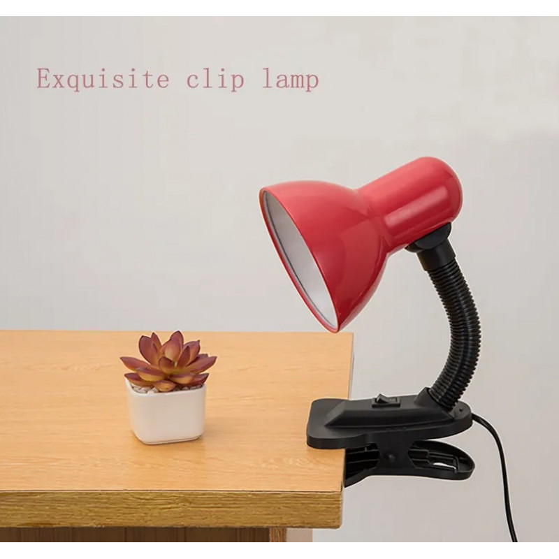 Настільна лампа китай прищепка E27 (в наявності різні кольори) від 220V