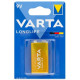 Батарейка Varta Longlife Крона 6F22 / 9V / Лужна