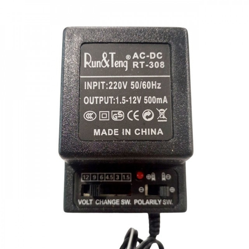 Універсальний блок живлення DC 1.5V-12V 500mA з регулятором SA-308
