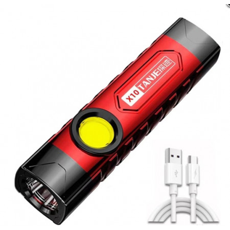 Ручной фонарь Tanje X10, SB-800, Li-Ion аккум, ЗУ microUSB, влагозащита
