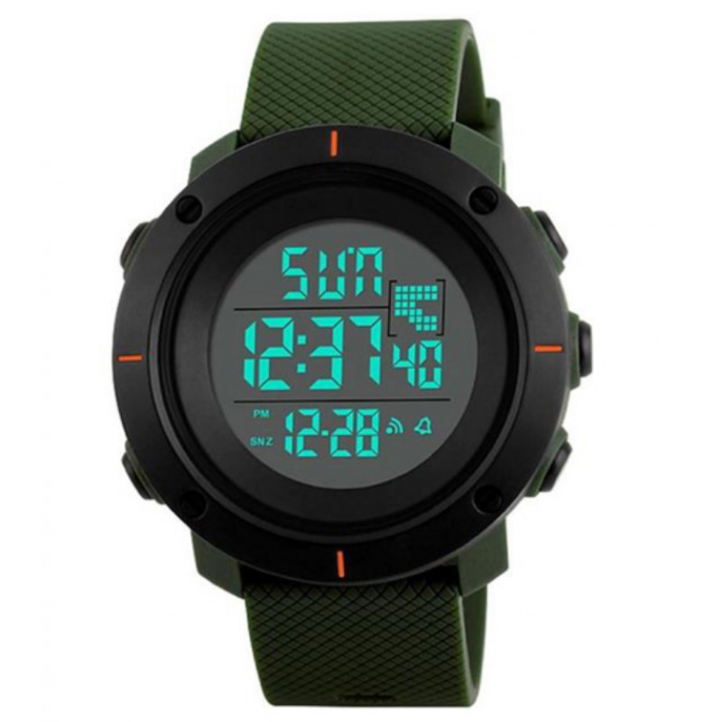 Годинники наручні SKMEI 1213AG, ARMY GREEN BIG SIZE, 9736