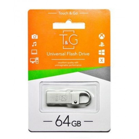 USB флеш-накопитель T&G металлический серии 64GB/ TG027 (Гарантия 3 года)