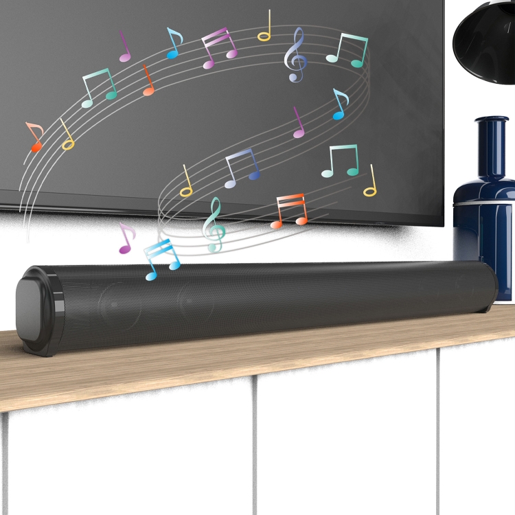 BS-10 Bluetooth 5.0 Speaker TV Саундбар с дистанционным управлением (черный) - 7