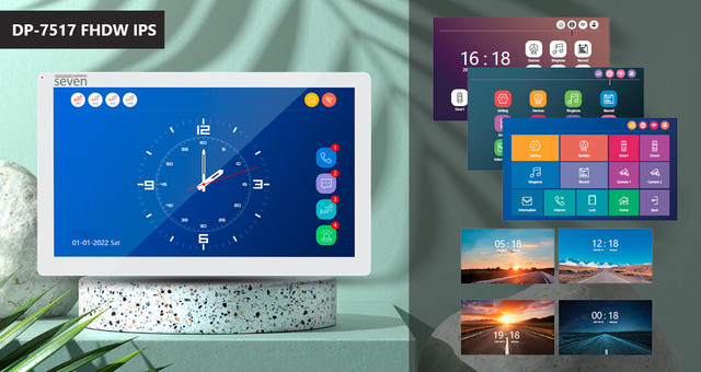 Современный домофон SEVEN DP-7517 FHDW белый