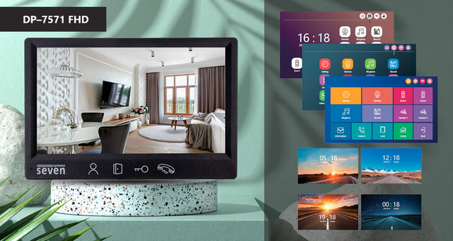 Стиль и функционал видеодомофона DP–7571 FHD BLACK